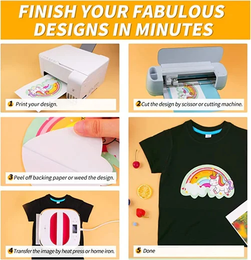 Heat Transfer Paper for Dark Fabric - 8.5" X 11" 6 Pack - Image 5