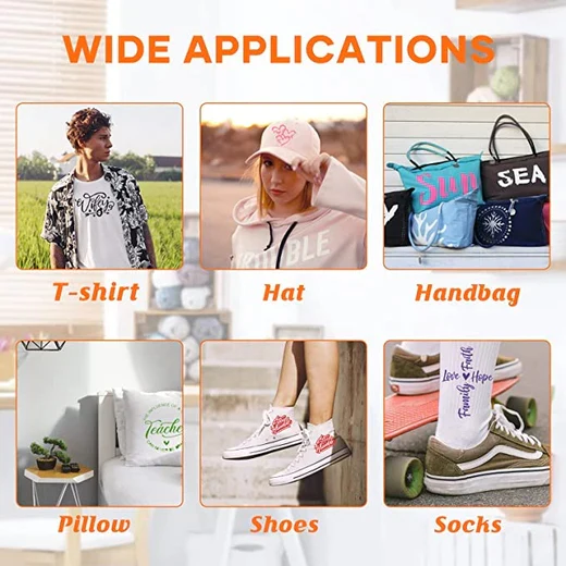 Heat Transfer Vinyl Bundle - 12'' x 3 FT (20 Colors) - Image 6