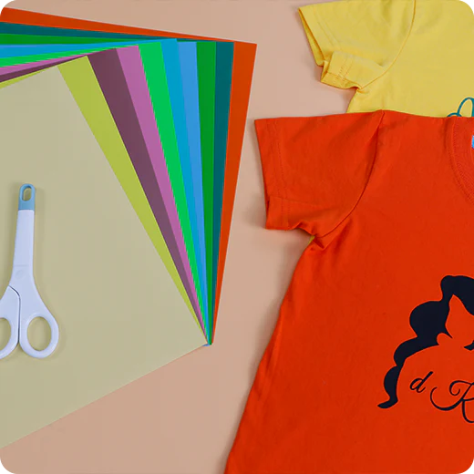 Heat Transfer Vinyl Light Colors Bundle - 12"x10" 10 Pack（10 Colors ） - Image 4