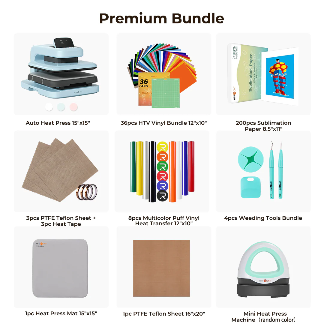 HTVRONT Auto Heat Press 2 - Digit 230V,Your Smartest Solution of Heat Transferring.For DTF,HTV,Sublimation,PUFF.For DIY T shirt,hat,jacket,pillow,ceramic,hoodie, and more - Image 12