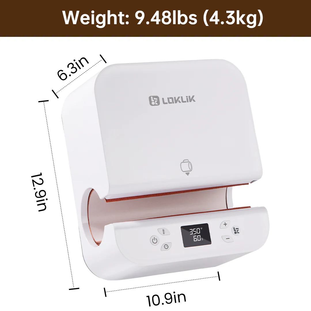 HTVRONT Auto Tumbler Heat Press Machine 230V - Suits Various Tumbler,Mug,Glass,Cup&Bottle 10-30oz - Image 8