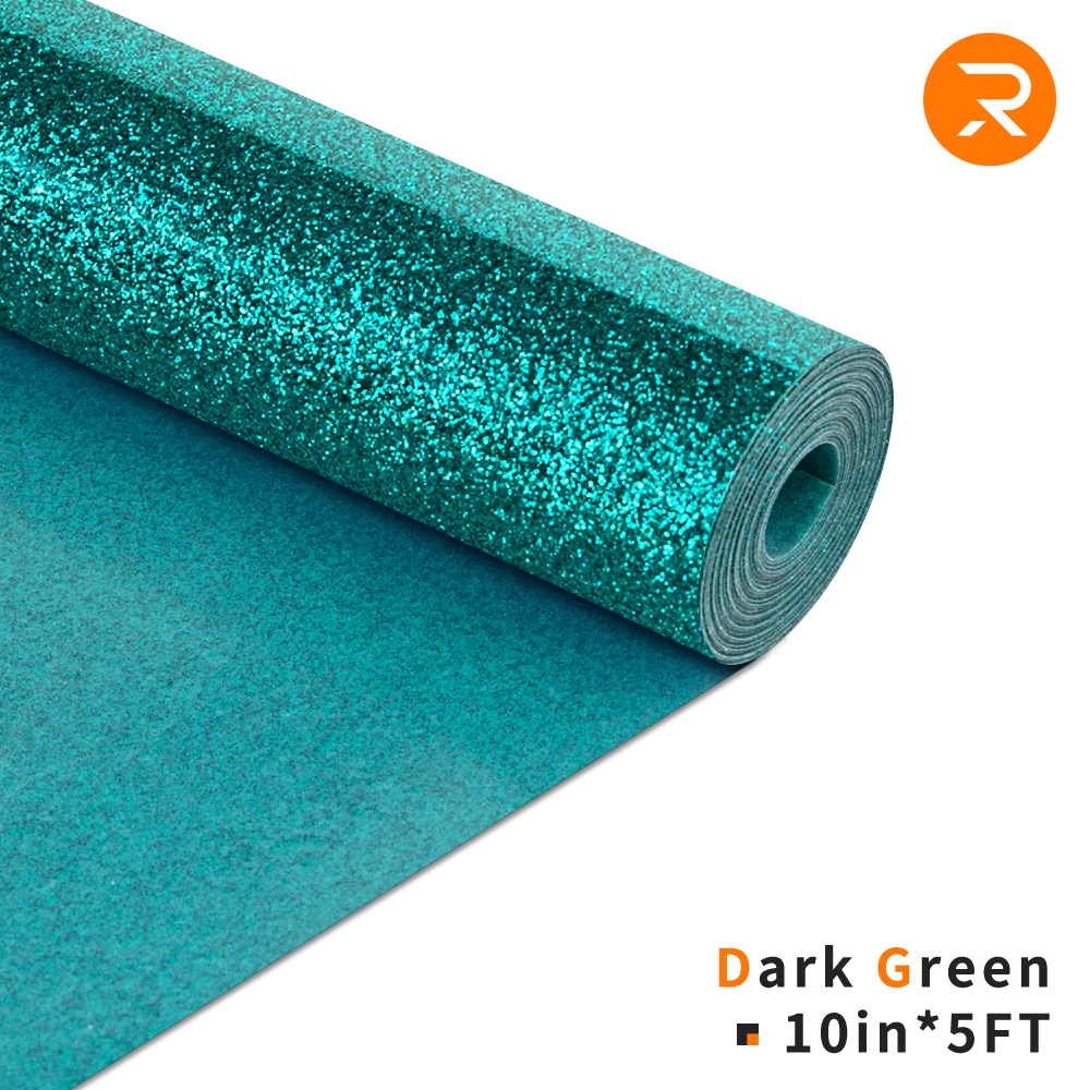 Glitter Heat Transfer Vinyl Roll - 10"x5 Ft (8 Colors) - Image 10