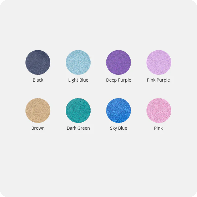 Glitter Heat Transfer Vinyl Roll - 10"x5 Ft (8 Colors) - Image 3