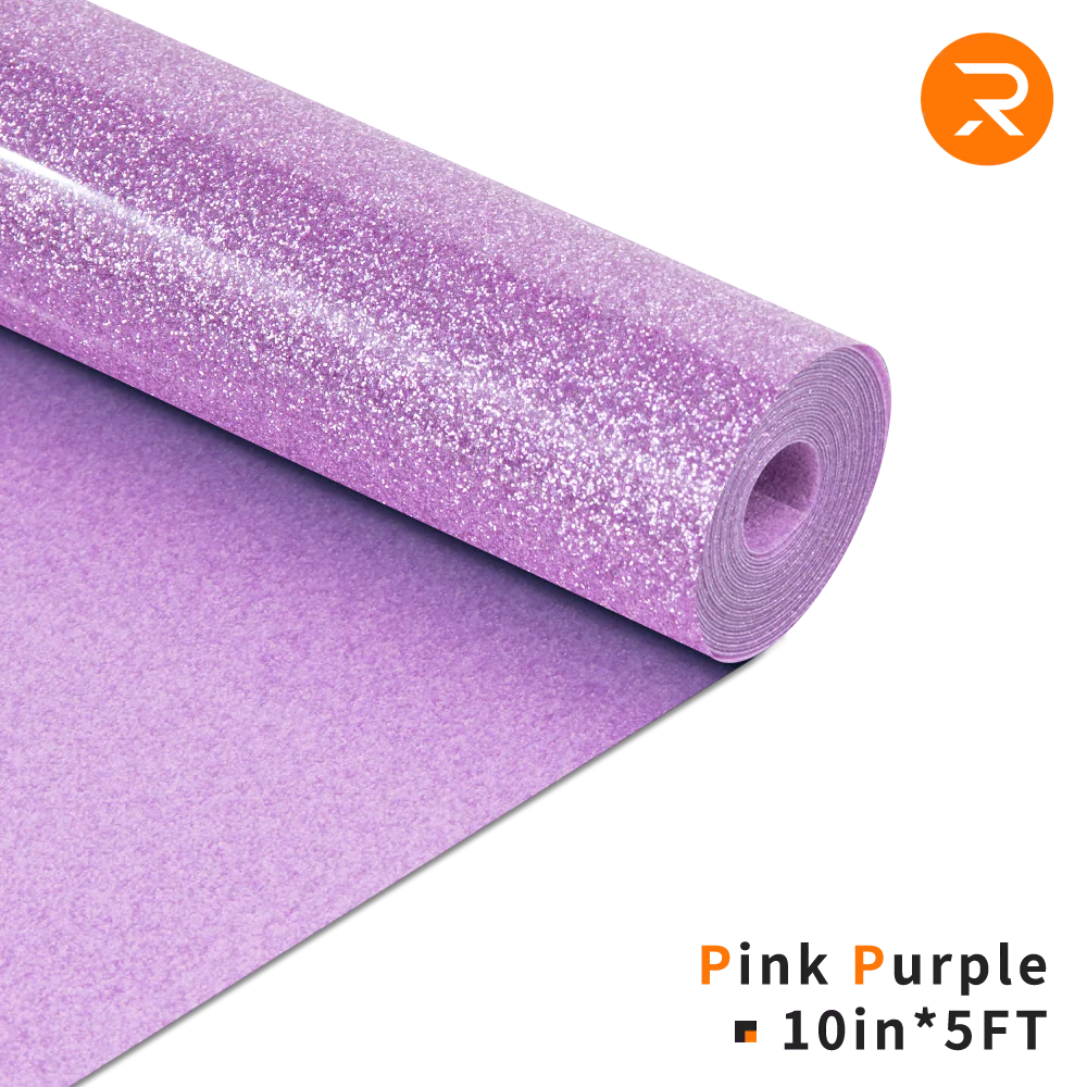 Glitter Heat Transfer Vinyl Roll - 10"x5 Ft (8 Colors) - Image 8