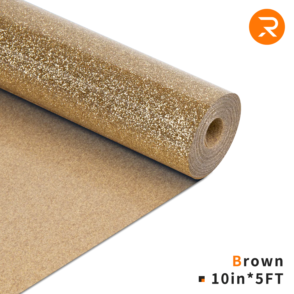 Glitter Heat Transfer Vinyl Roll - 10"x5 Ft (8 Colors) - Image 9