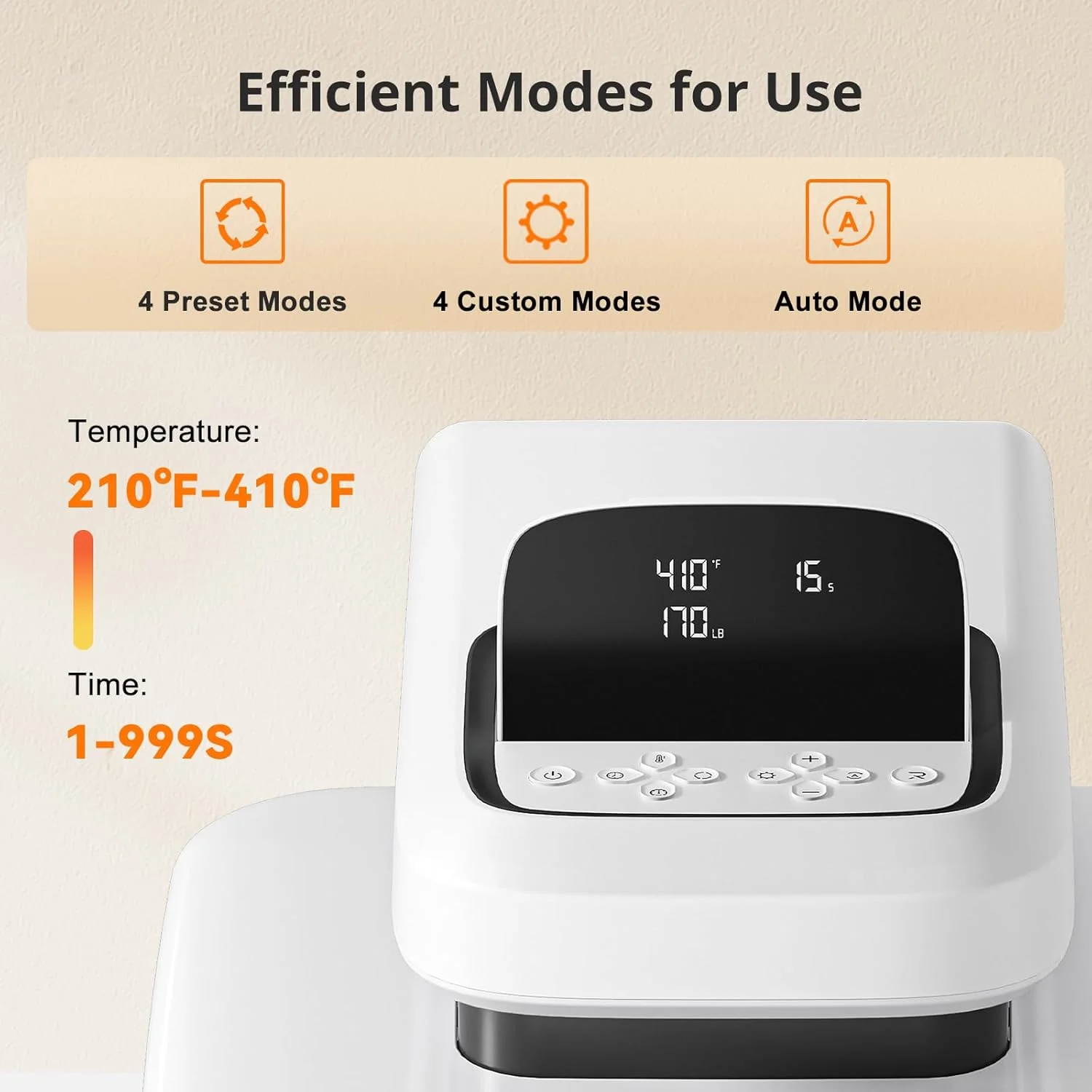 HTVRONT Auto Heat Press 2 - Digit 230V,Your Smartest Solution of Heat Transferring.For DTF,HTV,Sublimation,PUFF.Heat Press Machine for T shirt,hat,jacket,pillow,ceramic,hoodie, and more - Image 8