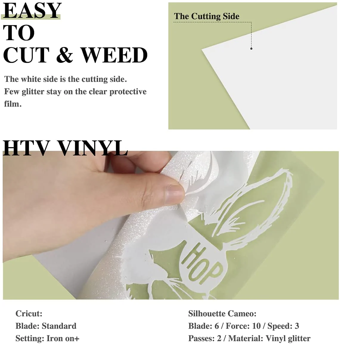 Rainbow Glitter Heat Transfer Vinyl Roll for Sublimation - 12"x6 Ft (2 Colors) - Image 8