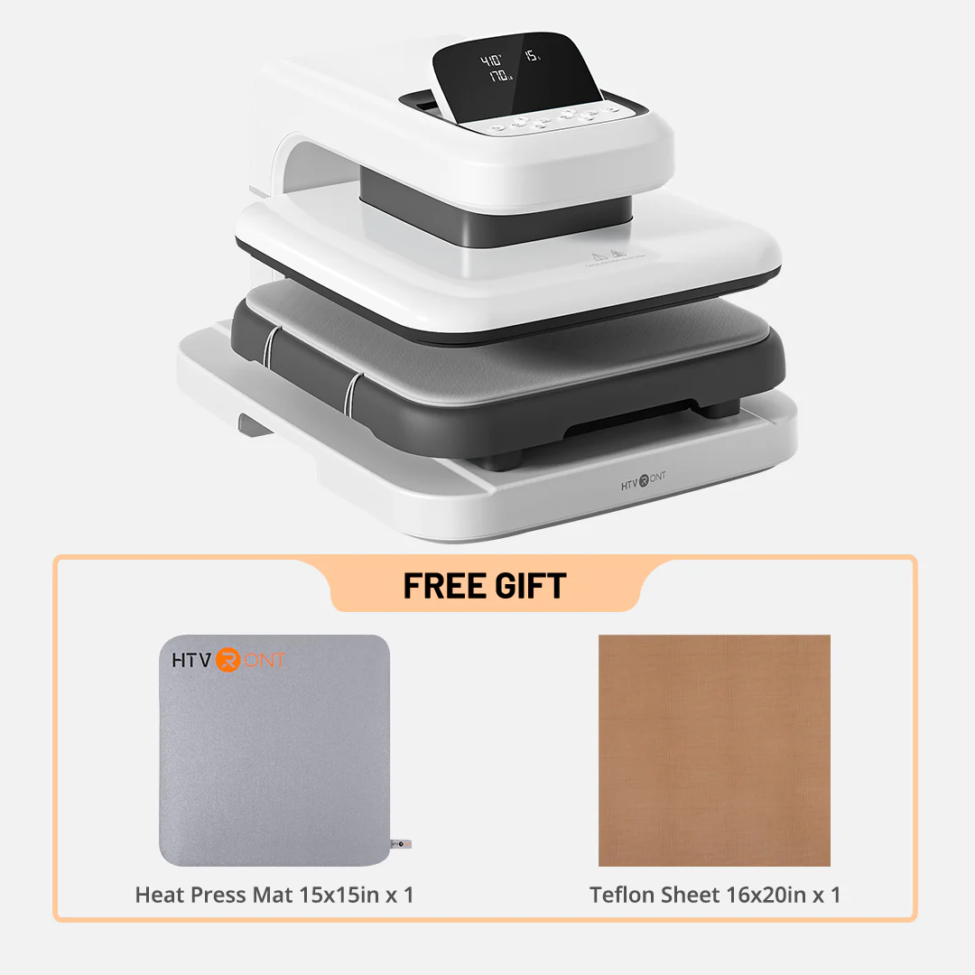 HTVRONT Auto Heat Press 2 - Digit 230V,Your Smartest Solution of Heat Transferring.For DTF,HTV,Sublimation,PUFF.For DIY T shirt,hat,jacket,pillow,ceramic,hoodie, and more - Image 4