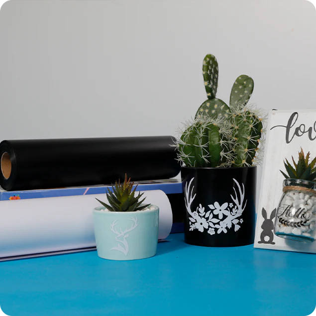 Permanent Adhesive Vinyl Roll - 12"x30 Ft （3 Colors) - Image 3