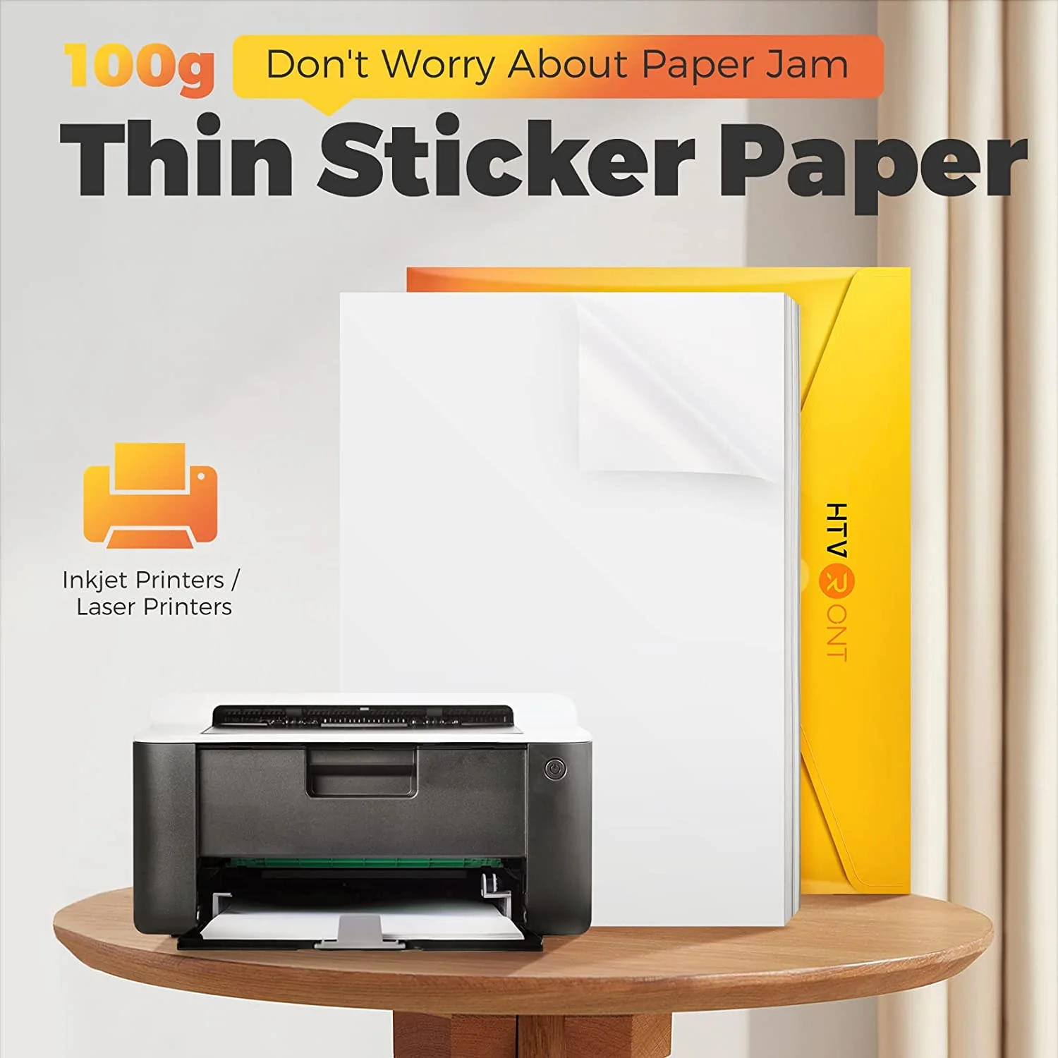 Glossy Printable Vinyl Sticker Paper 100 Sheets Waterproof  - 8.5"X 11" - Image 5