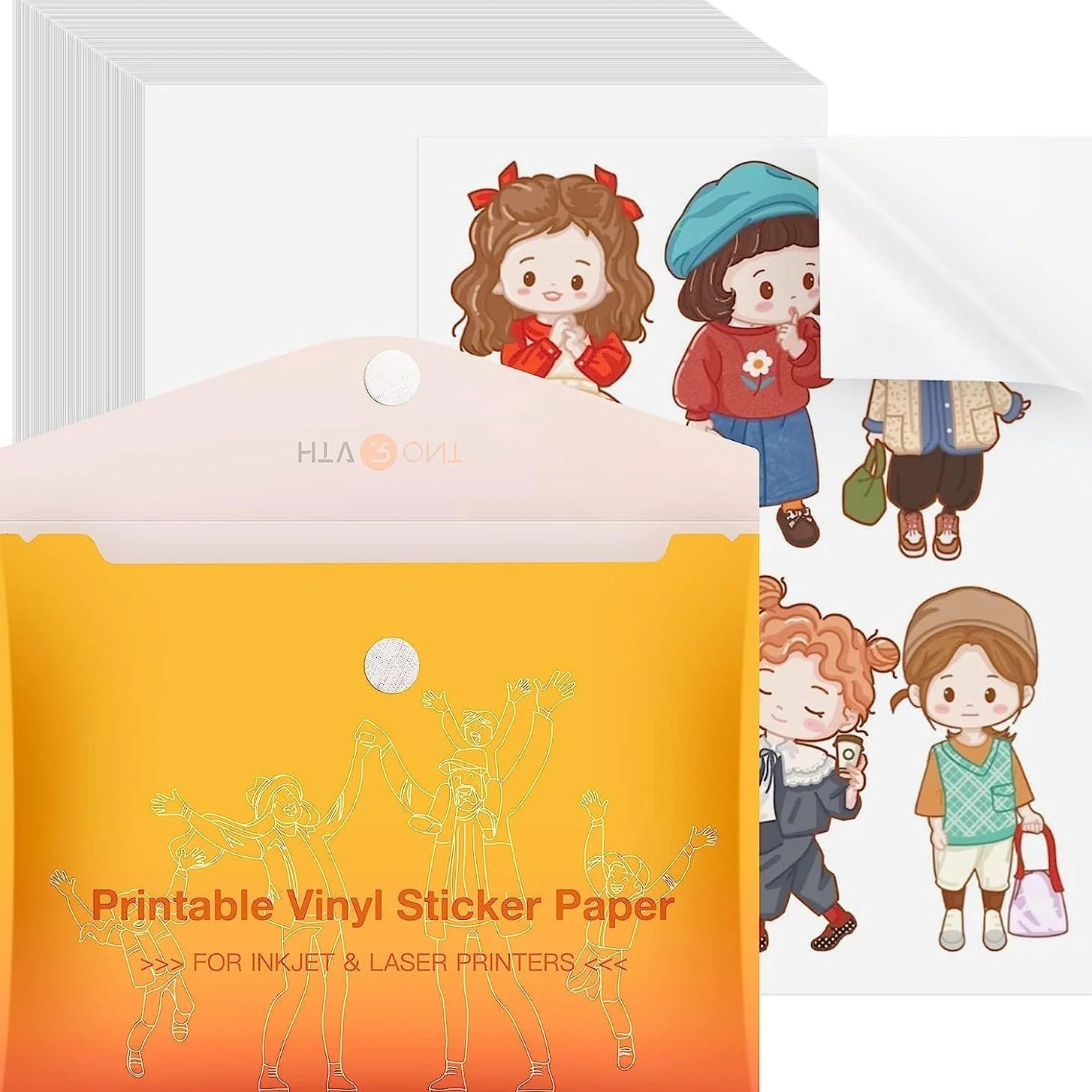 Glossy Printable Vinyl Sticker Paper 100 Sheets Waterproof  - 8.5"X 11" - Image 7