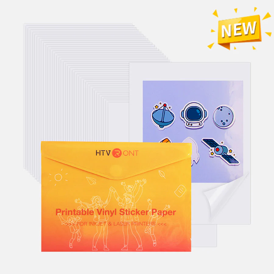 Glossy Printable Vinyl Sticker Paper 100 Sheets Waterproof  - 8.5"X 11" - Image 8